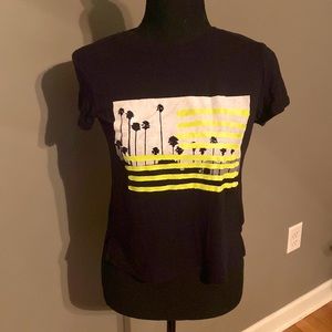 American Eagle neon flag crop top